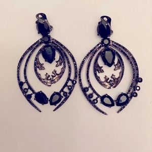 Roberto Cavalli clip on earrings